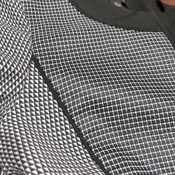 Ann Taylor Womens Small Knit Blazer Jacket Houndstooth Black Trim Office Chic S - Picture 11 of 11